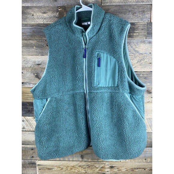 Maurices Jackets & Blazers - Maurices Womens Sz 3X Sleeveless Zip Up Green Fleece Vest
